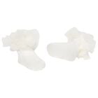 Baby Girls Ivory Headband & Socks Set, 1, hi-res