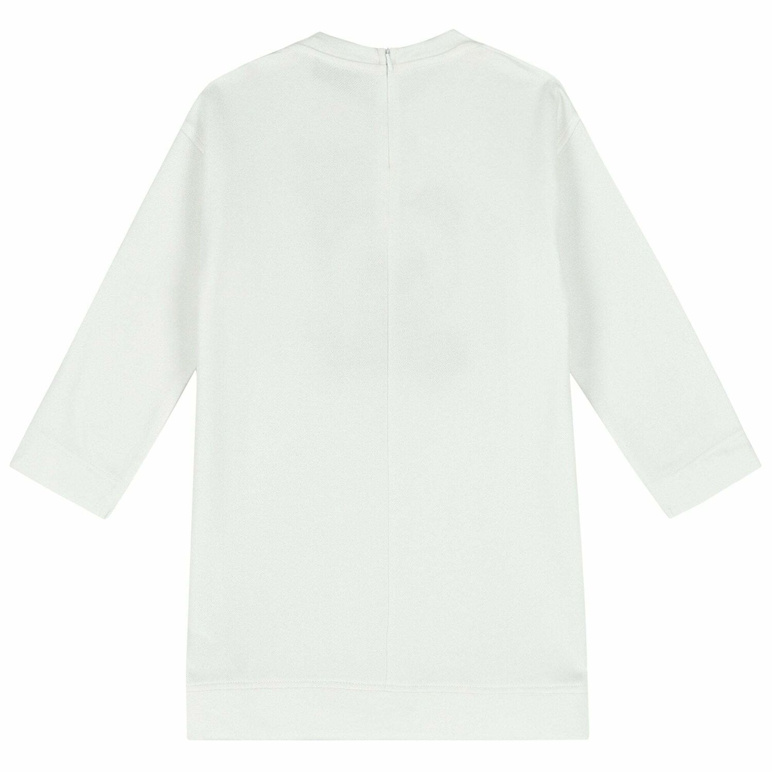 Girls Ivory Logo Dress, 1, hi-res image number null