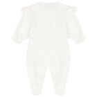 طقم بنات هدايا أفرول بالشعار باللون العاجي, 2, hi-res