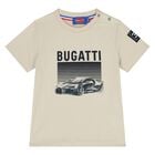 Younger Boys Beige Logo T-Shirt, 1, hi-res