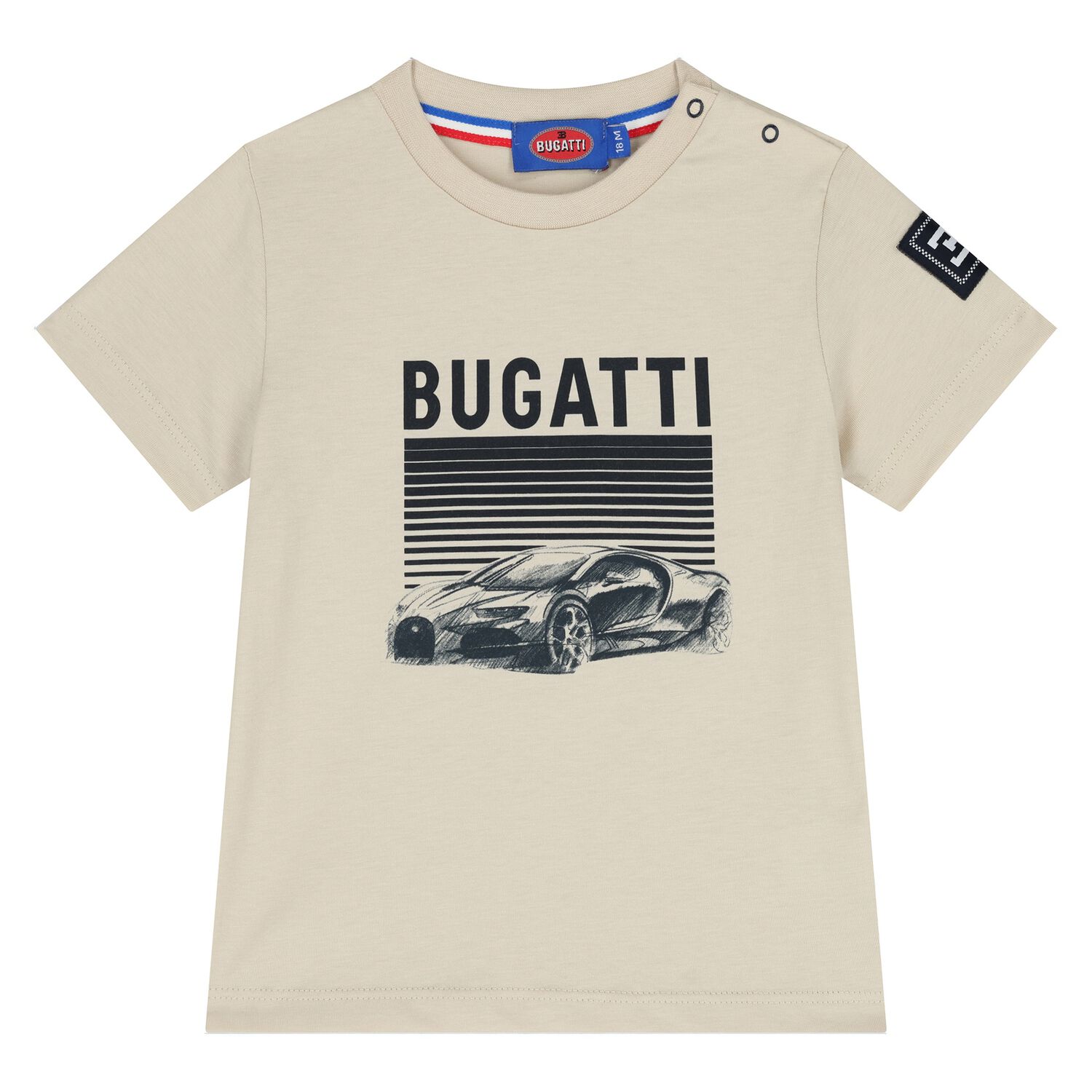 Younger Boys Beige Logo T-Shirt, 1, hi-res