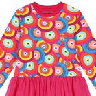 فستان بنات تول باللون الزهري, 1, hi-res