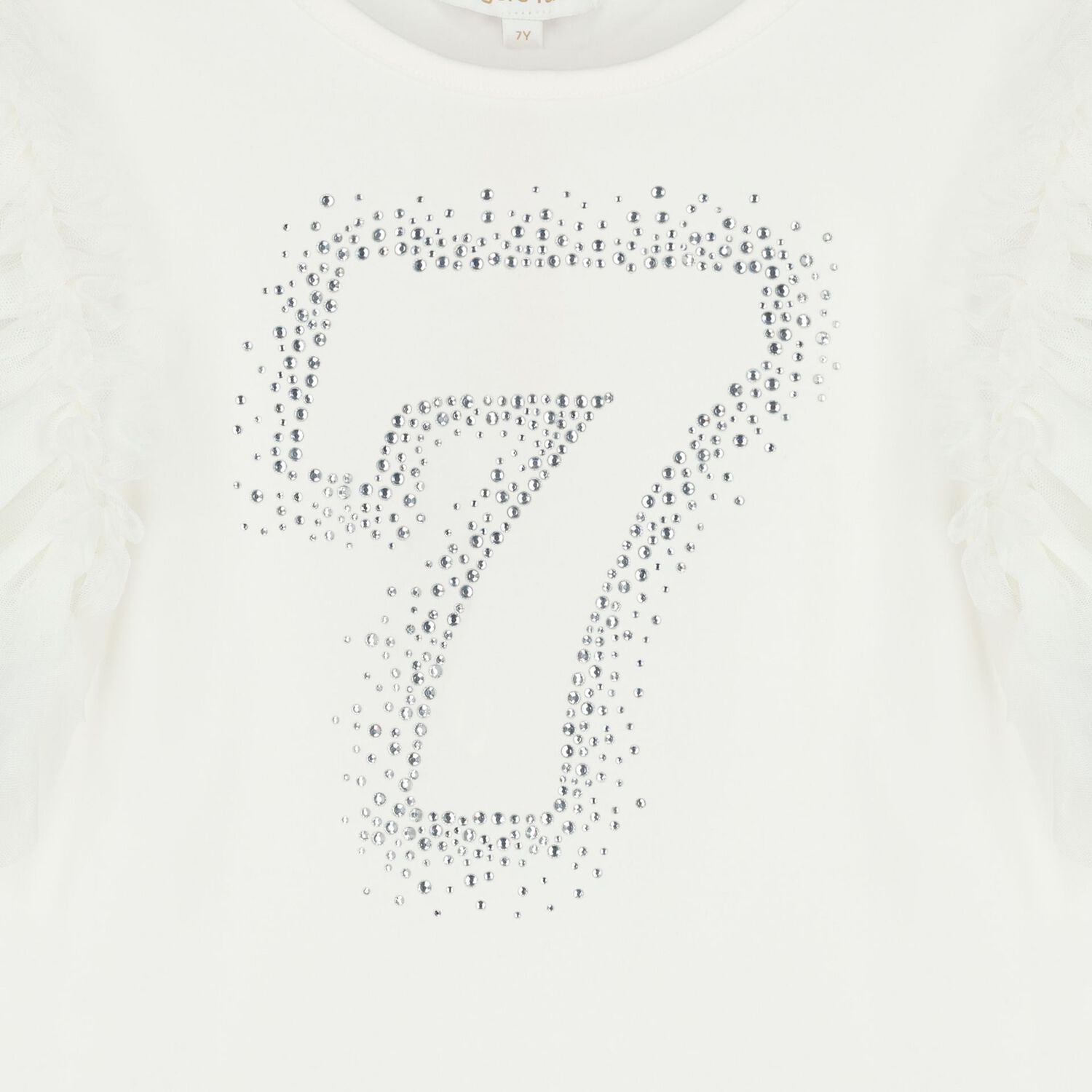Girls White 7th Birthday T-Shirt, 16, hi-res