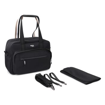 Black Logo Baby Changing Bag