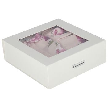 Baby Girls Pink Peony Babygrow Gift Set