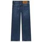 بنطلون جينز للبنات باللون الازرق , 1, hi-res