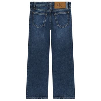 بنطلون جينز للبنات باللون الازرق 