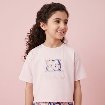 Girls Pink Logo T-Shirt