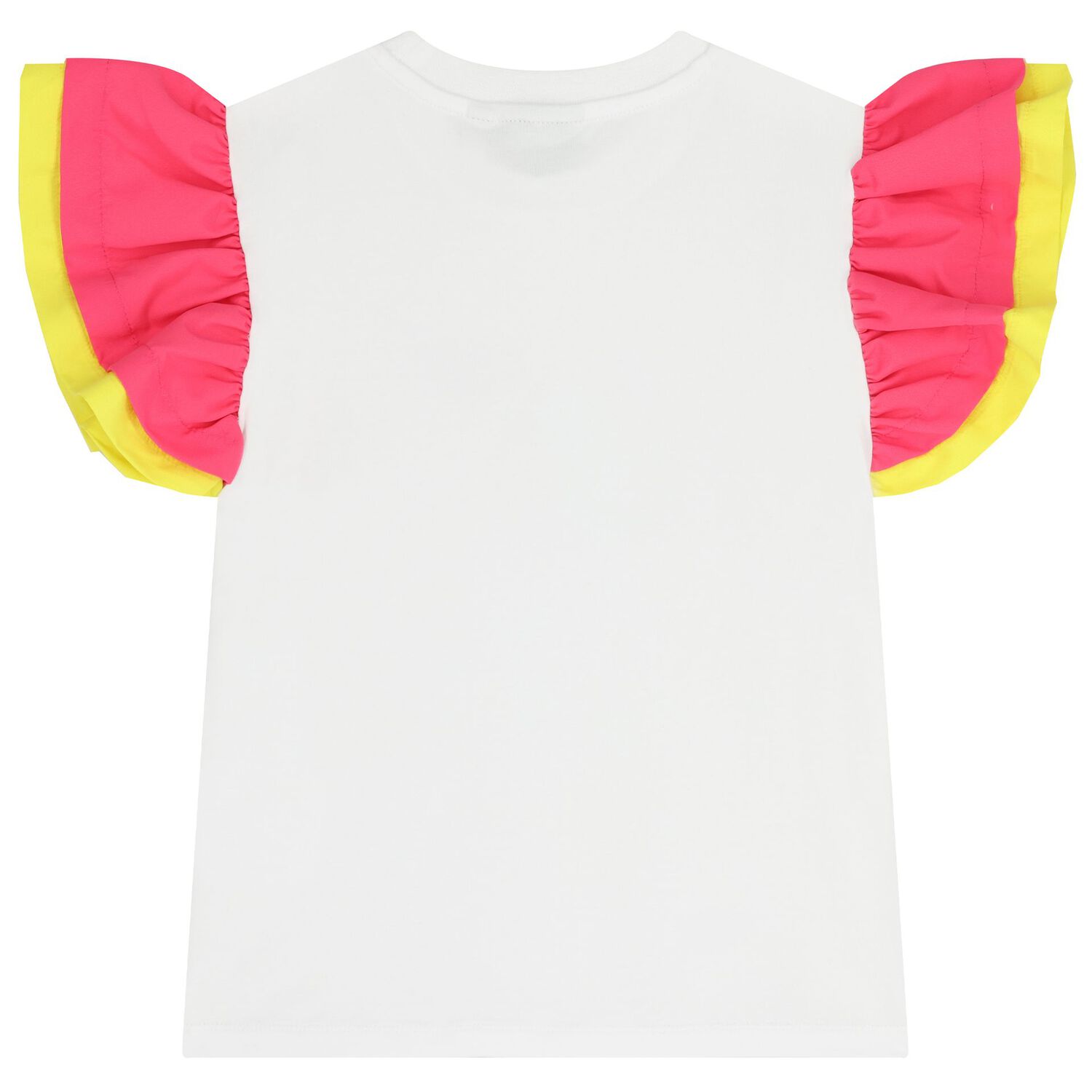 طقم تنورة بناتي باللونين الاخضر و الوردي متعدد الطبقات, 1, hi-res