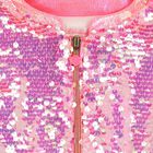 Girls Pink Sequin Jacket, 1, hi-res