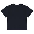 Navy Blue Tiger Logo T-Shirt, 4, hi-res