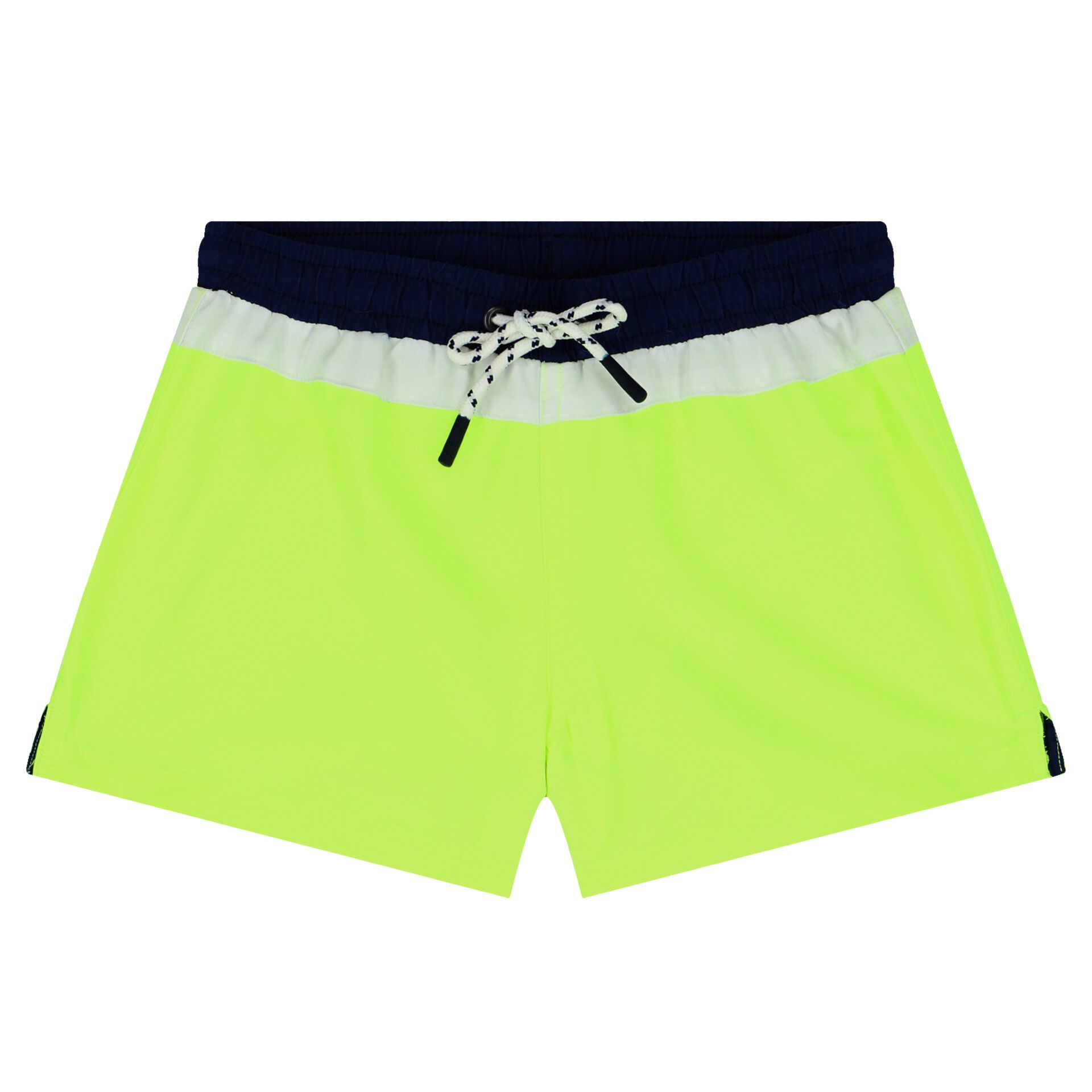 Neon yellow swim shorts shop