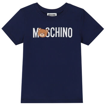 Navy Teddy Logo T-Shirt