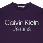 Boys Purple Logo Long Sleeve Top, 1, hi-res