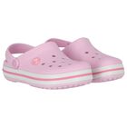 Girls Pink Crocband Clog Sandals, 1, hi-res