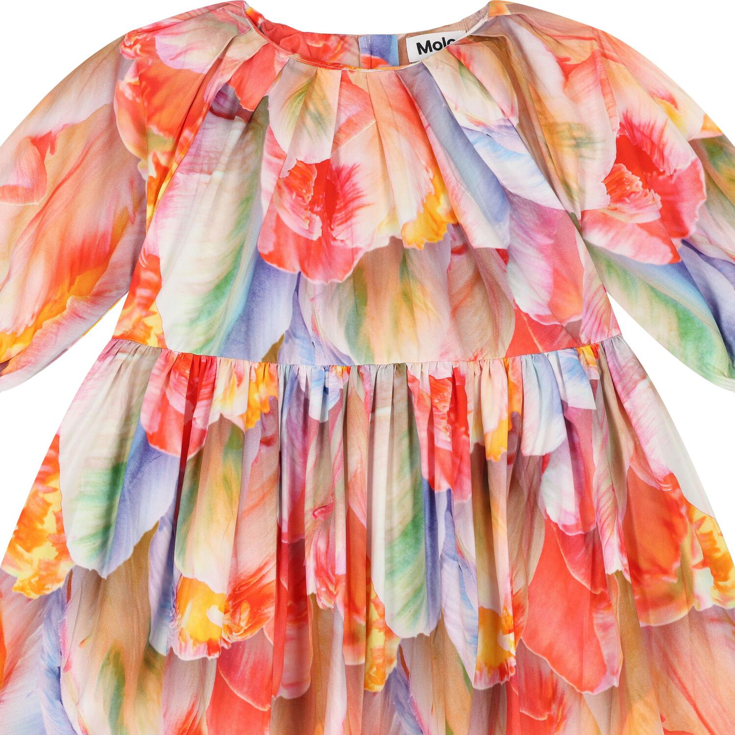 Girls Multi-Coloured Floral Dress, 1, hi-res image number null