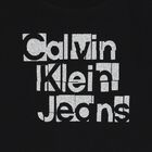 تيشيرت بنات بالشعار باللون الأسود, 1, hi-res