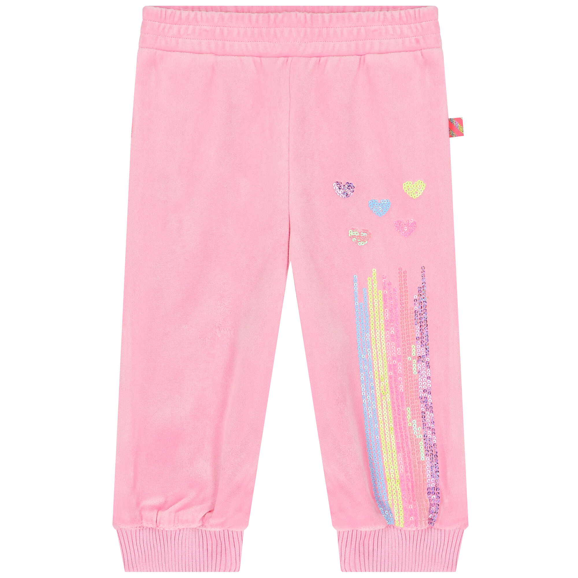 BILLIEBLUSH Younger Girls Pink Sequins Joggers Junior Couture UAE