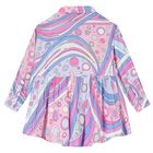 فستان فونتاني وردي للبنات, 1, hi-res