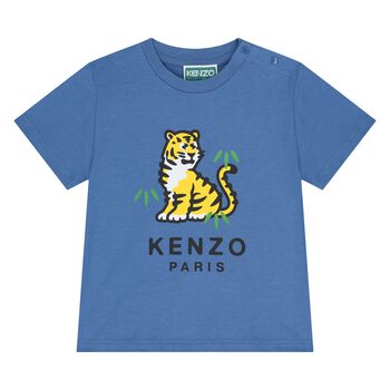 Younger Blue Tiger Logo T-Shirt