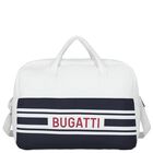 Baby Boys White & Navy Blue Logo Changing Bag ( 42cm ), 1, hi-res