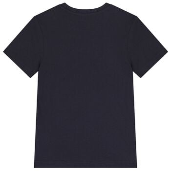 Boys Navy Blue Logo T-Shirt