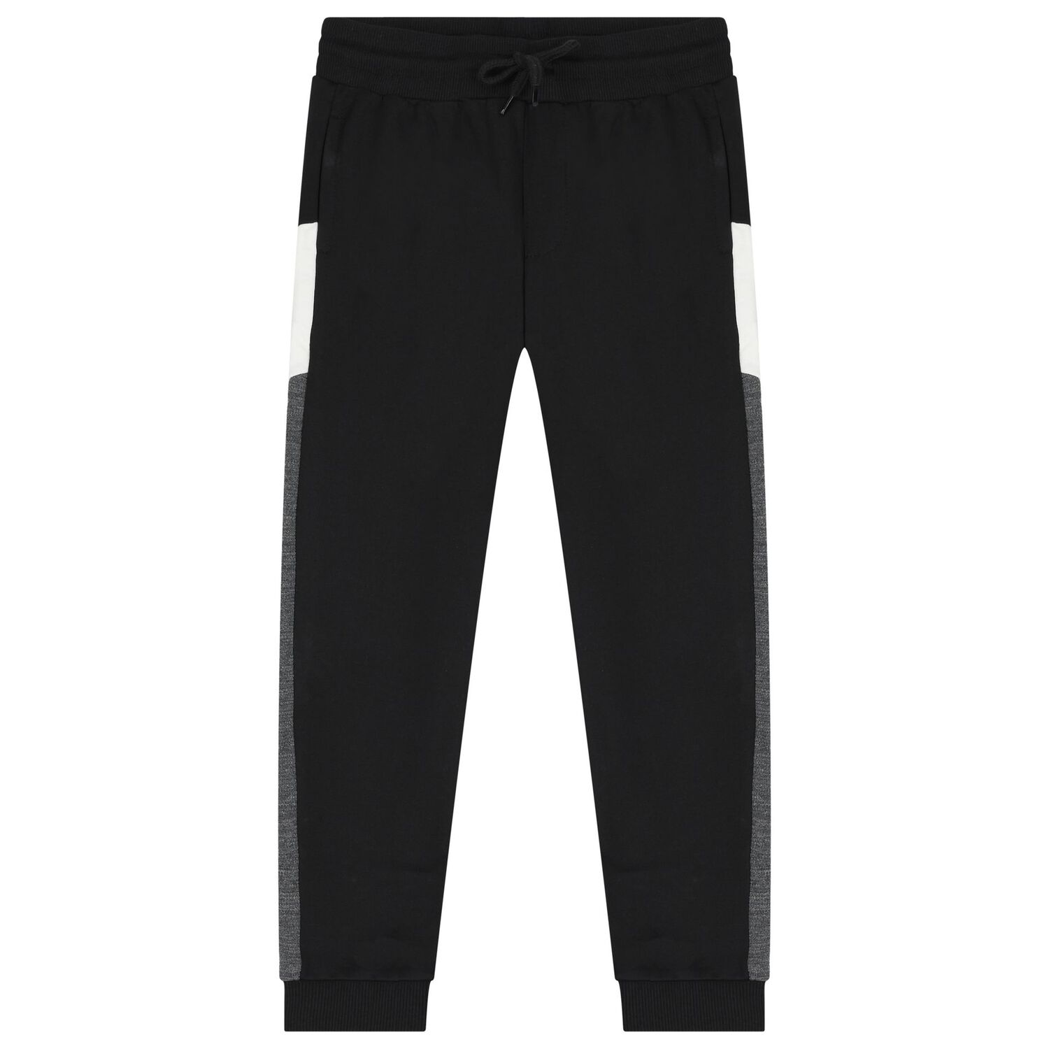   بدلة رياضية للأولاد باللون الأسود و الرمادي ( 3 قطع), 2, hi-res