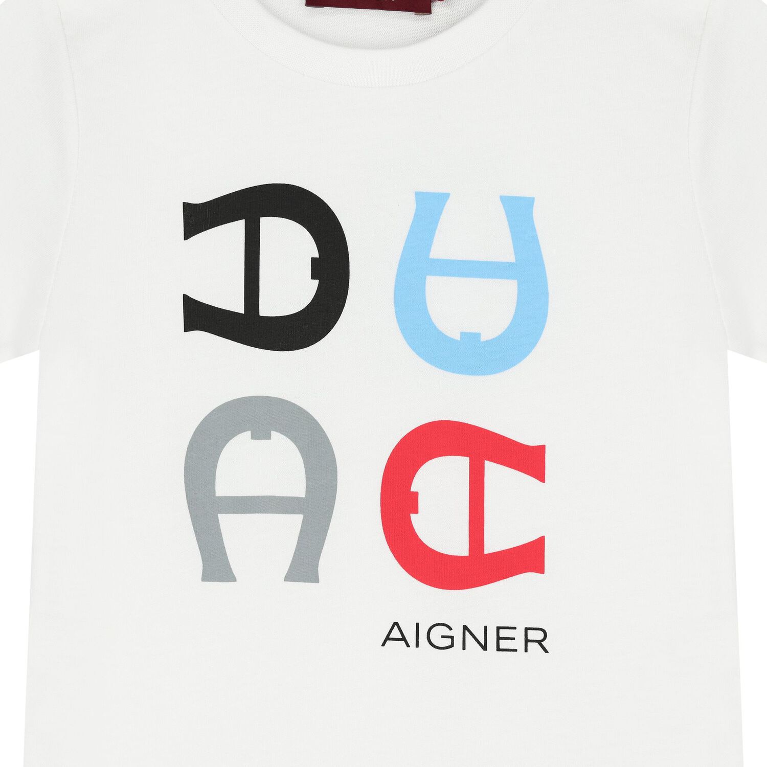 Younger Boys White Logo T-Shirt, 1, hi-res