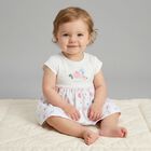 فستان بنات بودي سوت بالزهور باللون الأبيض, 1, hi-res