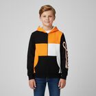 توب هودى أولاد بالشعار باللون الاسود, 1, hi-res