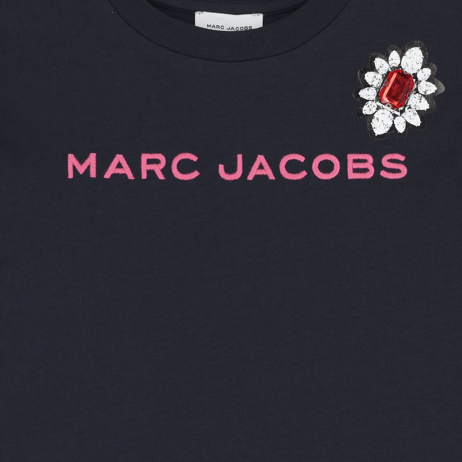 Girls Navy Blue Logo T-Shirt, 1, hi-res