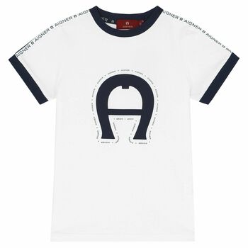 Boys White Logo T-Shirt