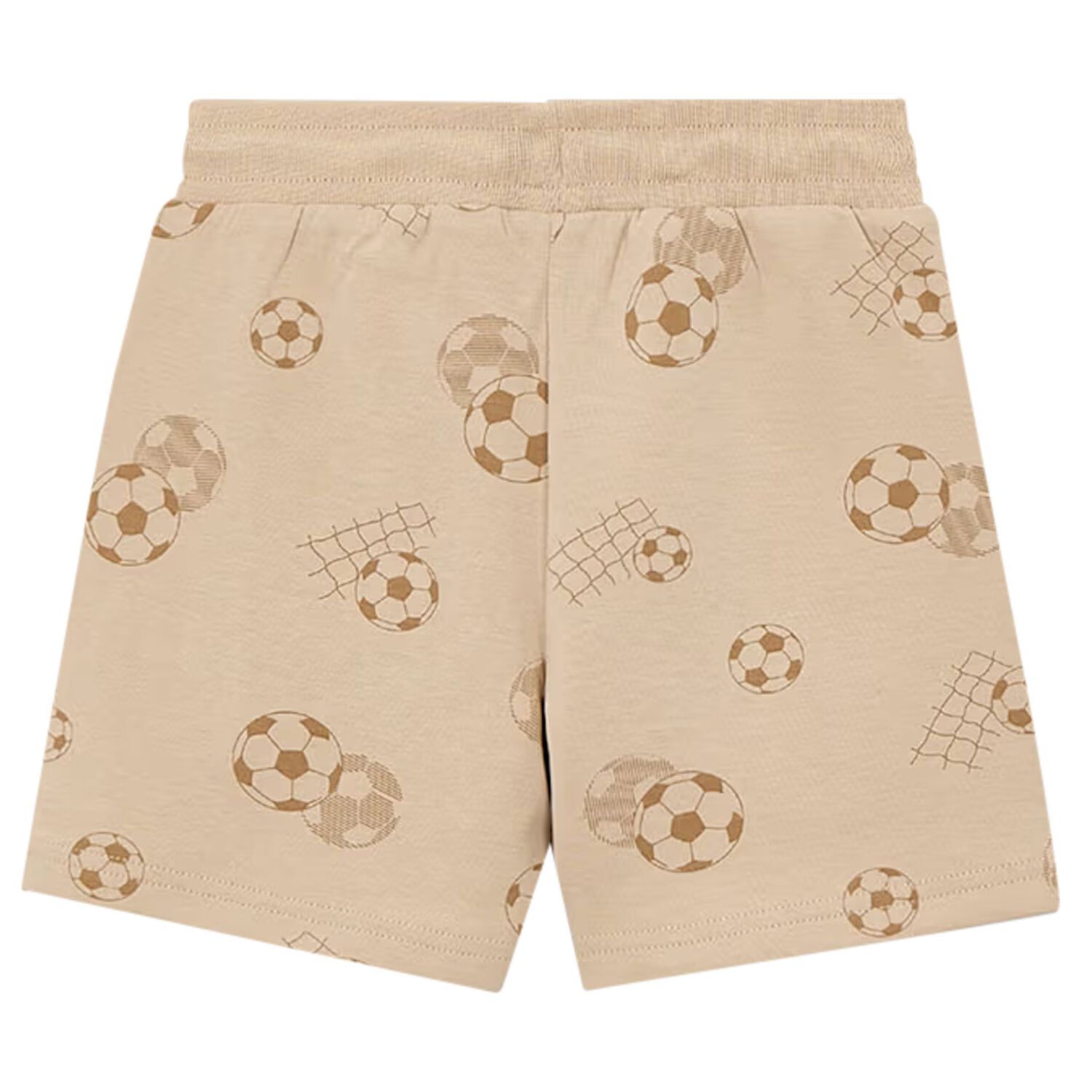 Boys Beige Football Shorts, 1, hi-res