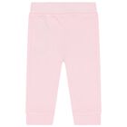 Baby Girls Pink Cotton Bodysuit & Pants Gift Set, 2, hi-res