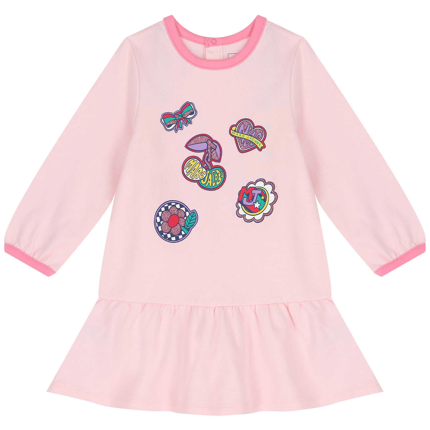 Younger Girls Pink Logo Dress Set, 1, hi-res image number null