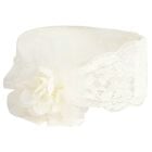Baby Girls Ivory Headband & Socks Set, 1, hi-res