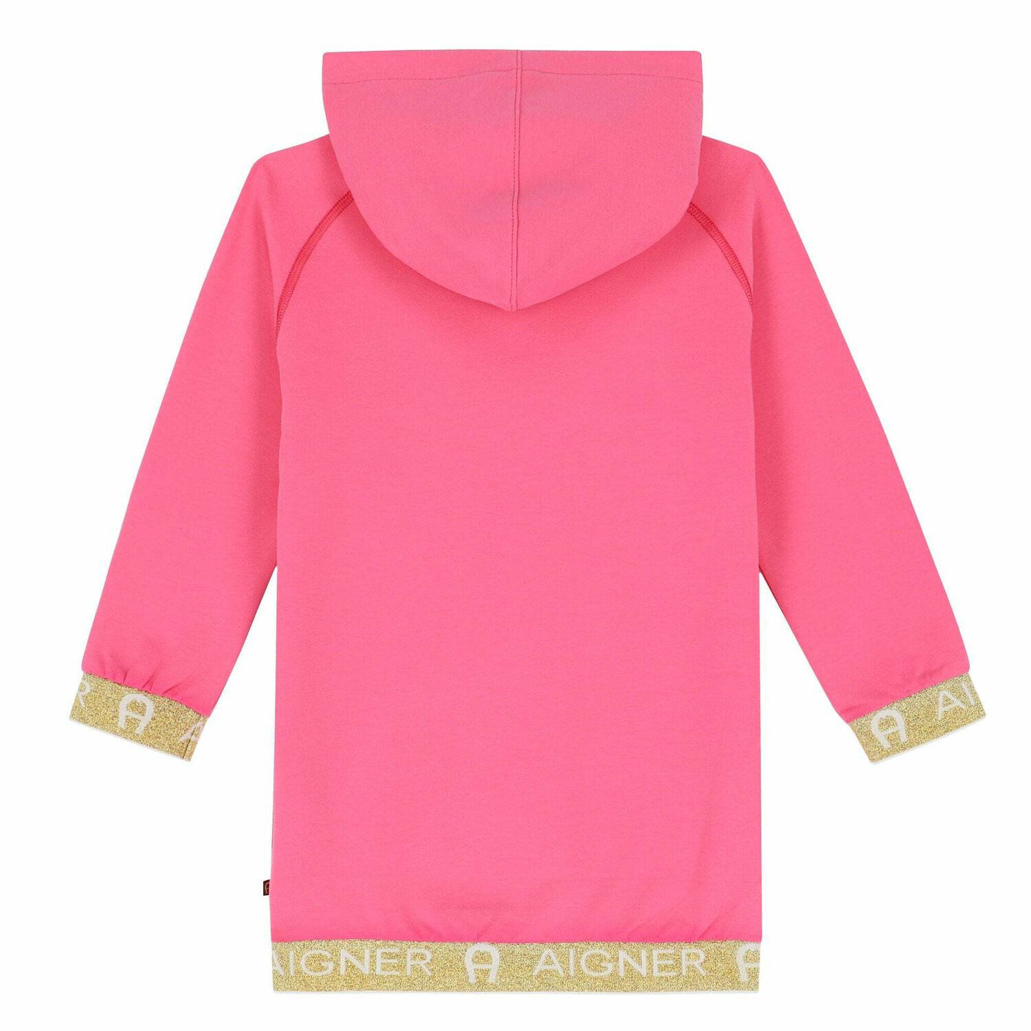 Girls Pink Sweatshirt Dress, 1, hi-res image number null