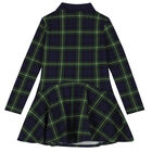 فستان بولو بالشعار باللون الكحلي والأخضر, 1, hi-res