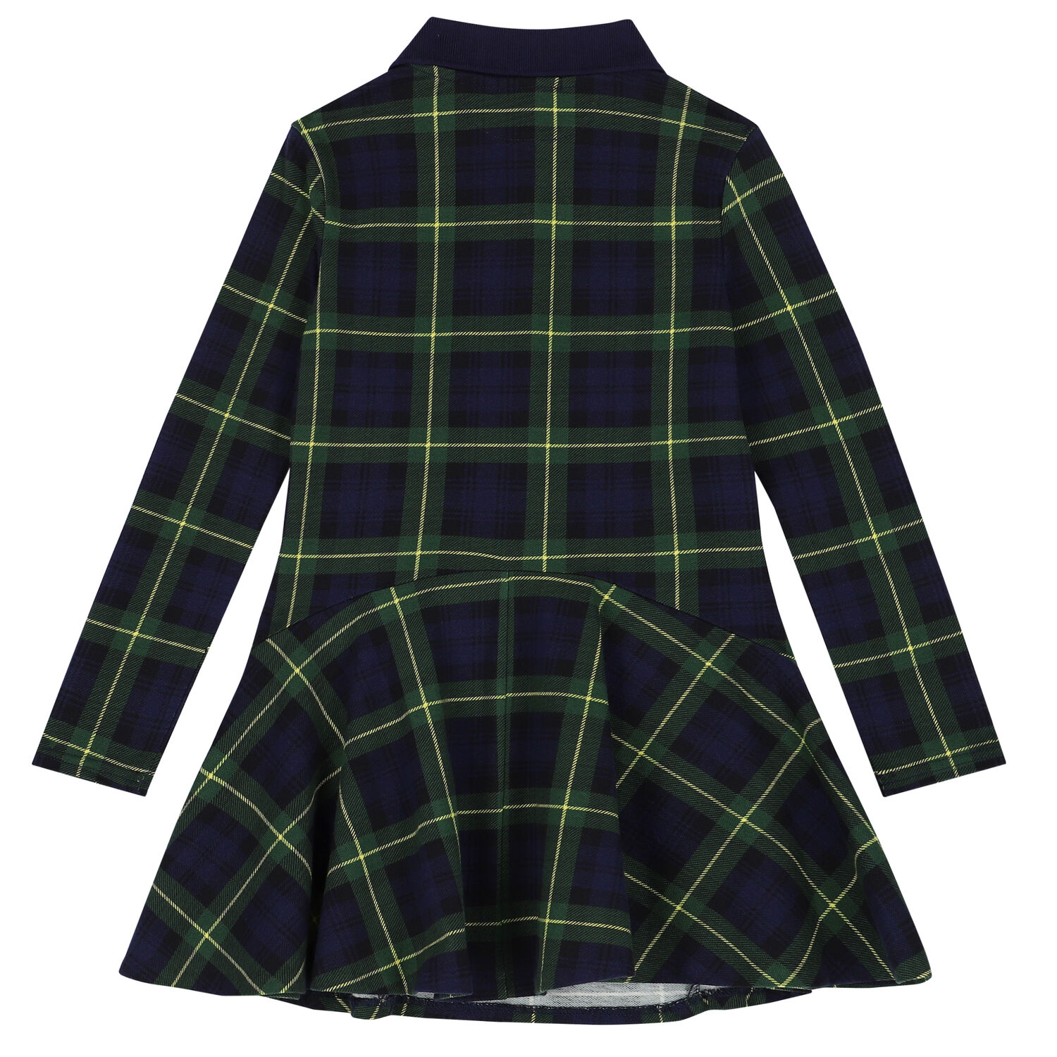 فستان بولو بالشعار باللون الكحلي والأخضر, 1, hi-res