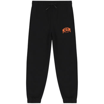 Boys Black Logo Joggers