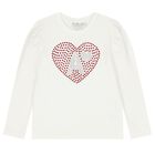 Girls White & Red Tulle Skirt Set, 1, hi-res