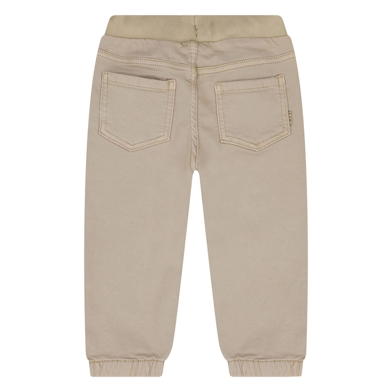 Younger Boys Beige Joggers, 1, hi-res