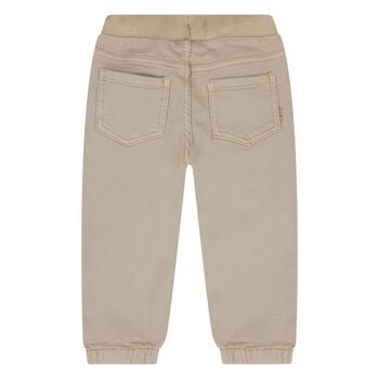 Younger Boys Beige Joggers