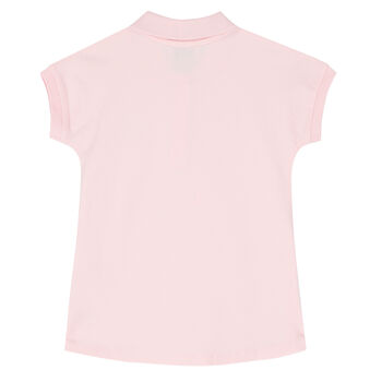 Younger Girls Pink Tiger Polo Dress