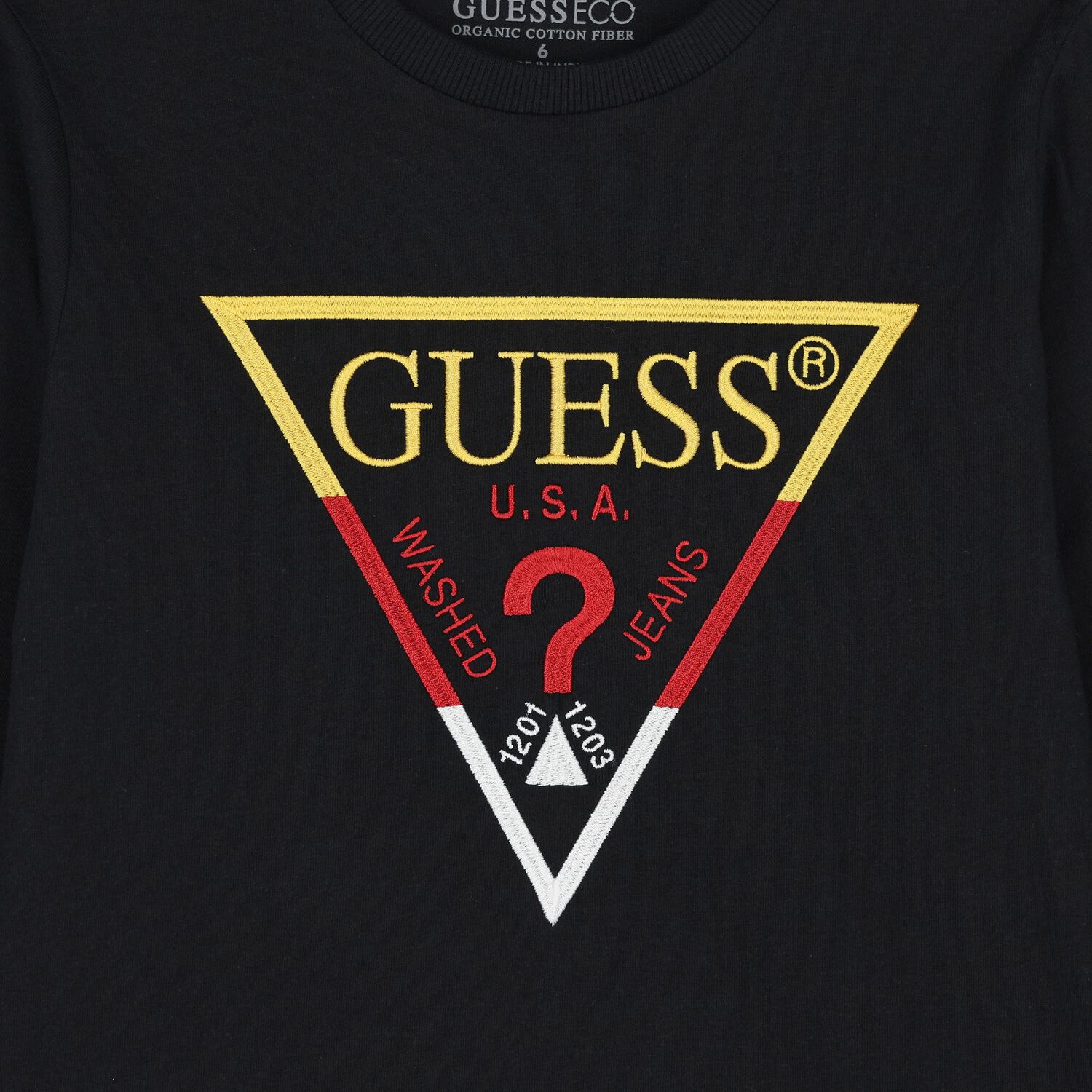 توب أولاد بأكمام بالشعار باللون الأسود, 3, hi-res image number null