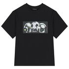 Boys Black Soccer Ball T-Shirt, 1, hi-res