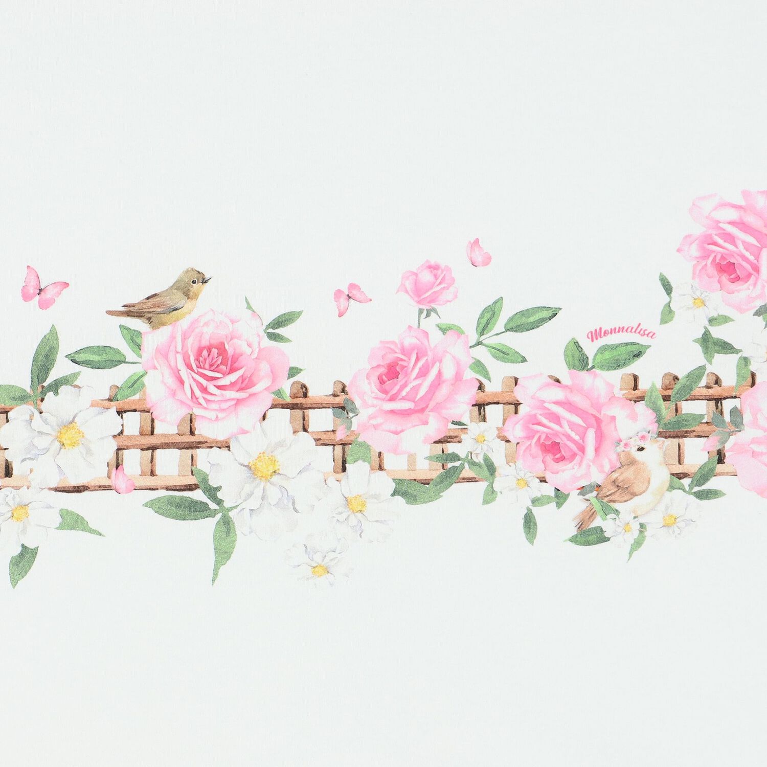 Baby Girls White & Pink Floral Blanket, 1, hi-res image number null