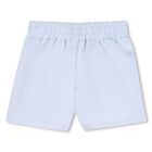 شورت اولاد بالشعار باللون الازرق, 1, hi-res