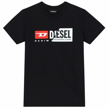 Boys Black Logo T-Shirt