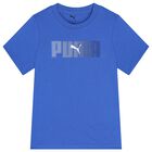 Boys Blue Logo T-Shirt, 1, hi-res